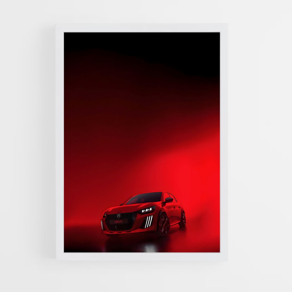 Poster GTI Lumineux – affiche Peugeot (vue 3)